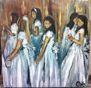 First CommunionOil on Canvas, 12" x 12"